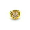 Pave CZ Star Pinky Ring