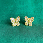 Pave Butterfly Stud Earring
