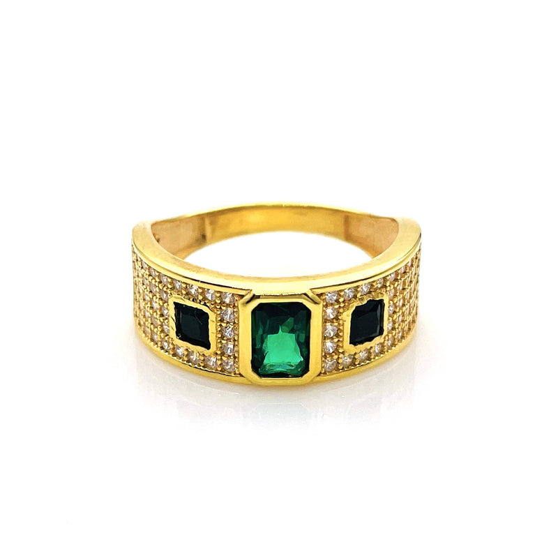 Emerald Green Stones Ring
