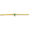 Emerald Heart Link Bracelet