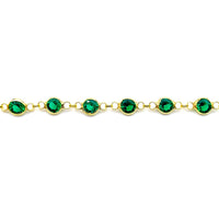 Emerald Green Link Bracelet