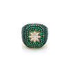 Emerald North Star Chunky Ring