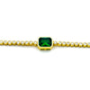 Emerald Green Octagon Tennis Bracelet