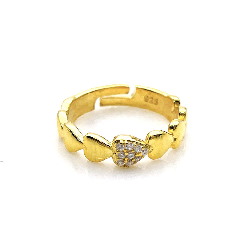 Hearts Link Ring