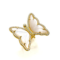 Pearl Butterfly Ring - JIWIL