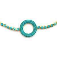 Turquoise Circle Bracelet