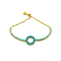 Turquoise Circle Bracelet
